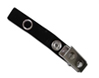 Vinyl with Metal Bulldog Clip - Black