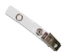 Vinyl with Metal Bulldog Clip - White