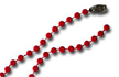 Bead Chain - 4mm Beads - Red