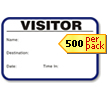 Time Expiring Small 1-Day Voiding Visitor Pass