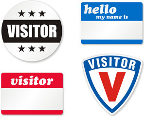 Visitor Badges and Visitor Labels