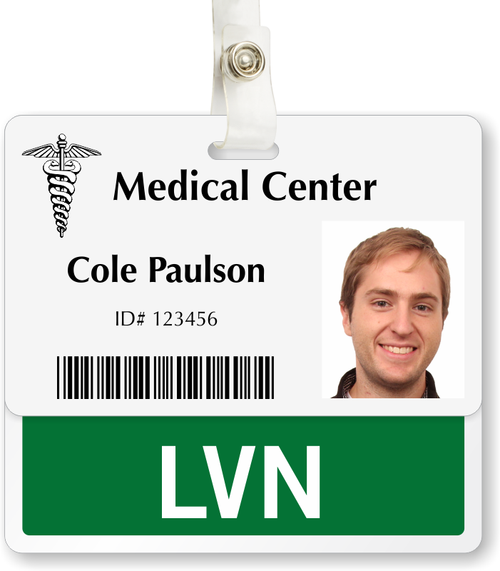 LPN or LVN Licensed Practical Vocational Nurse ID Retractable Badge Re –  Reflections By Zana