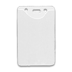 Clear Matte Plastic Badge Holder Signs, SKU: EZ-BD-0158