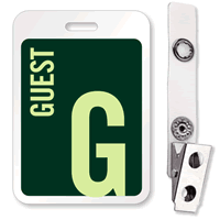 Guest Reusable ID Name Badge