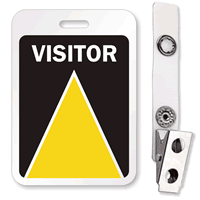 Visitor ID Reusable Name Badge