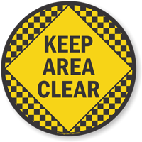 Caution floor sign